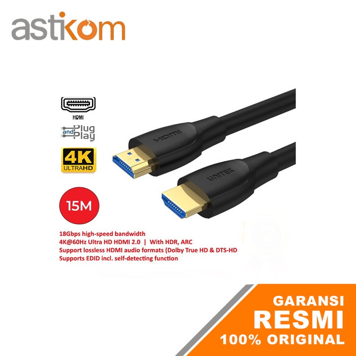 Kabel HDMI V2.0 Unitek Premium 15M C11045BK