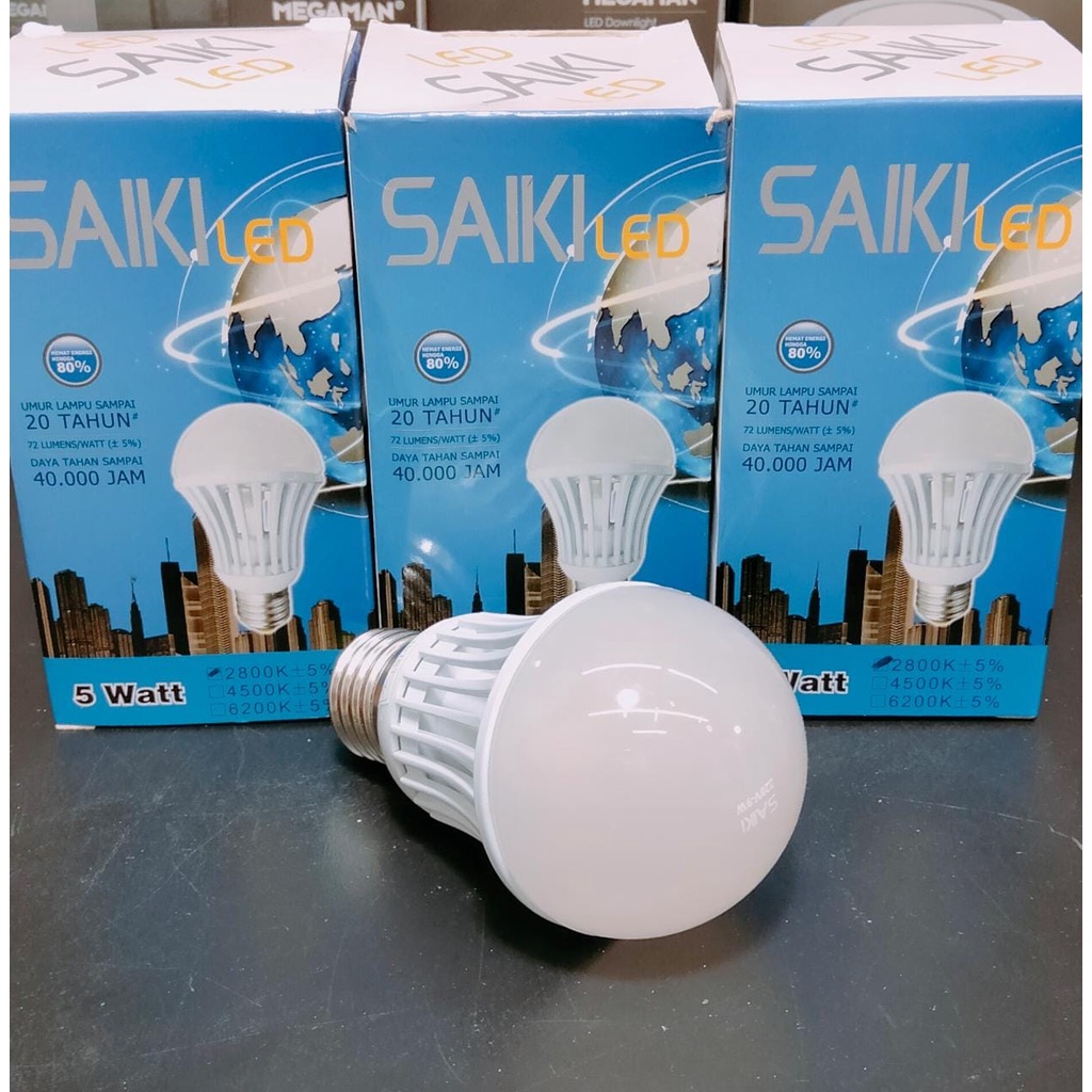 lampu led saiki / bohlam led / lampu bohlam led
