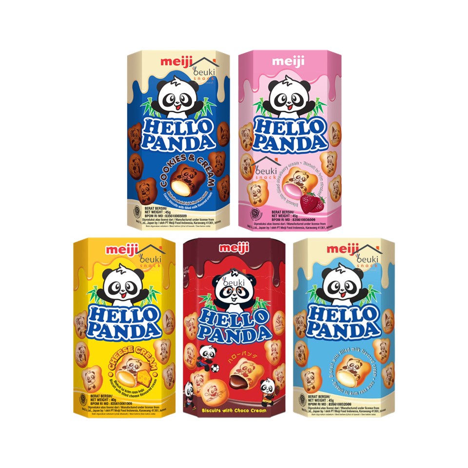 

Hello panda double chocolate / chocolate / strawberry / cookies and cream 45 gram