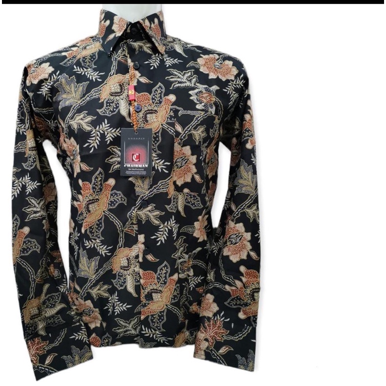 batik katun lengan panjang chairman
