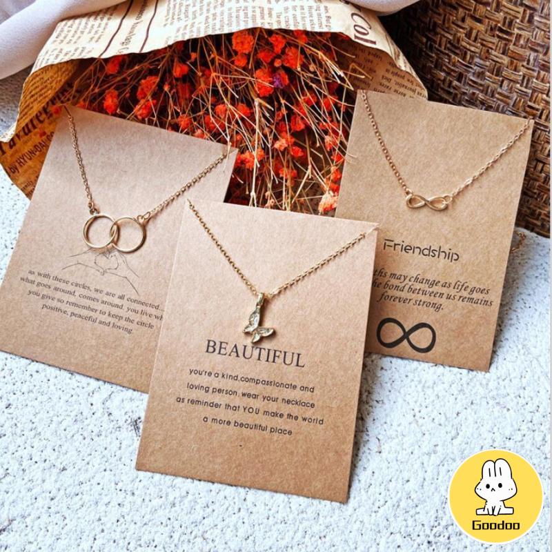 Korea Fashion Titanium Steel Kalung Rantai Klavikula Bulat Emas Gaya Retro -Doo