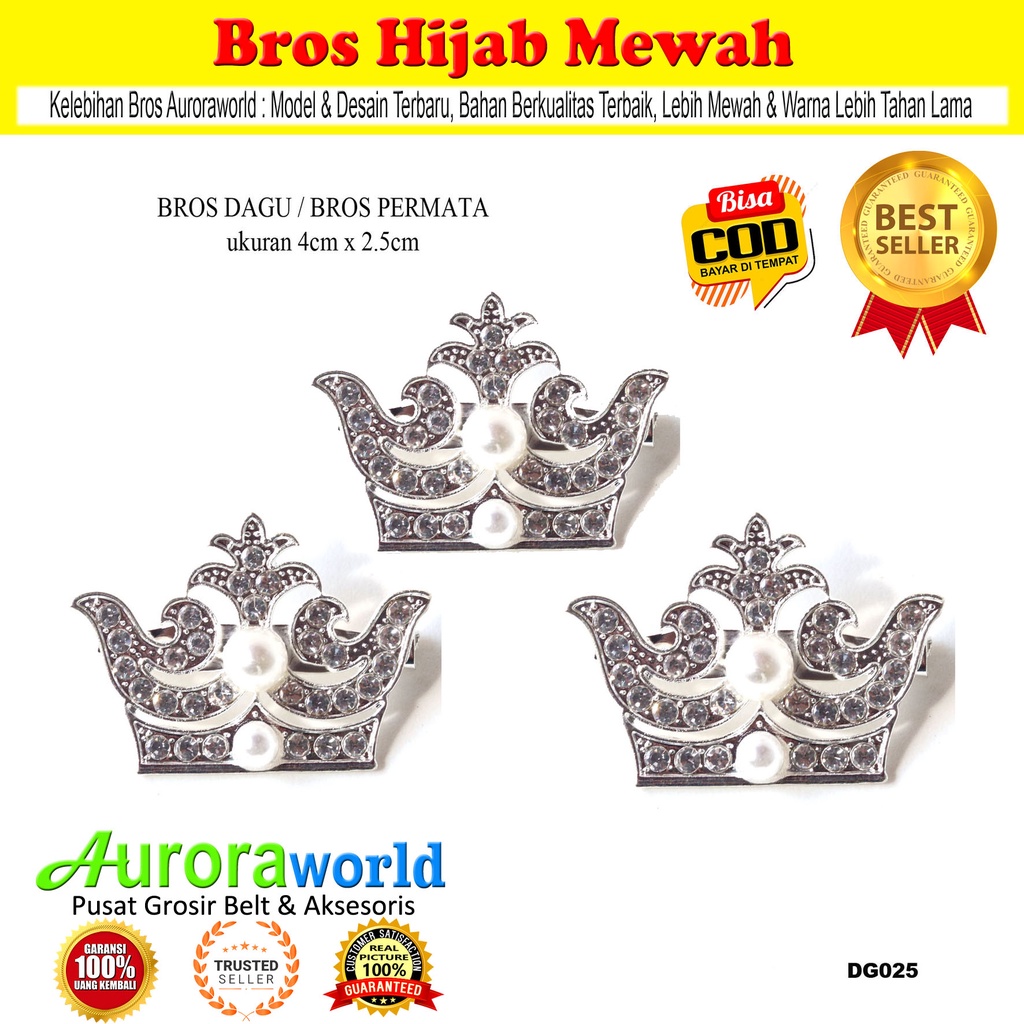 Auroraworld Bros Hijab Bros Mewah Kualitas Super bisa COD