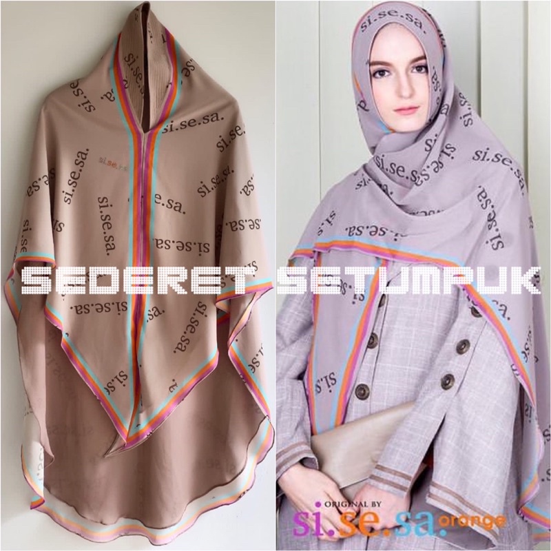 Sisesa Khimar Khausah Dusty Mink RARE (Preloved) - Defect cek postingan