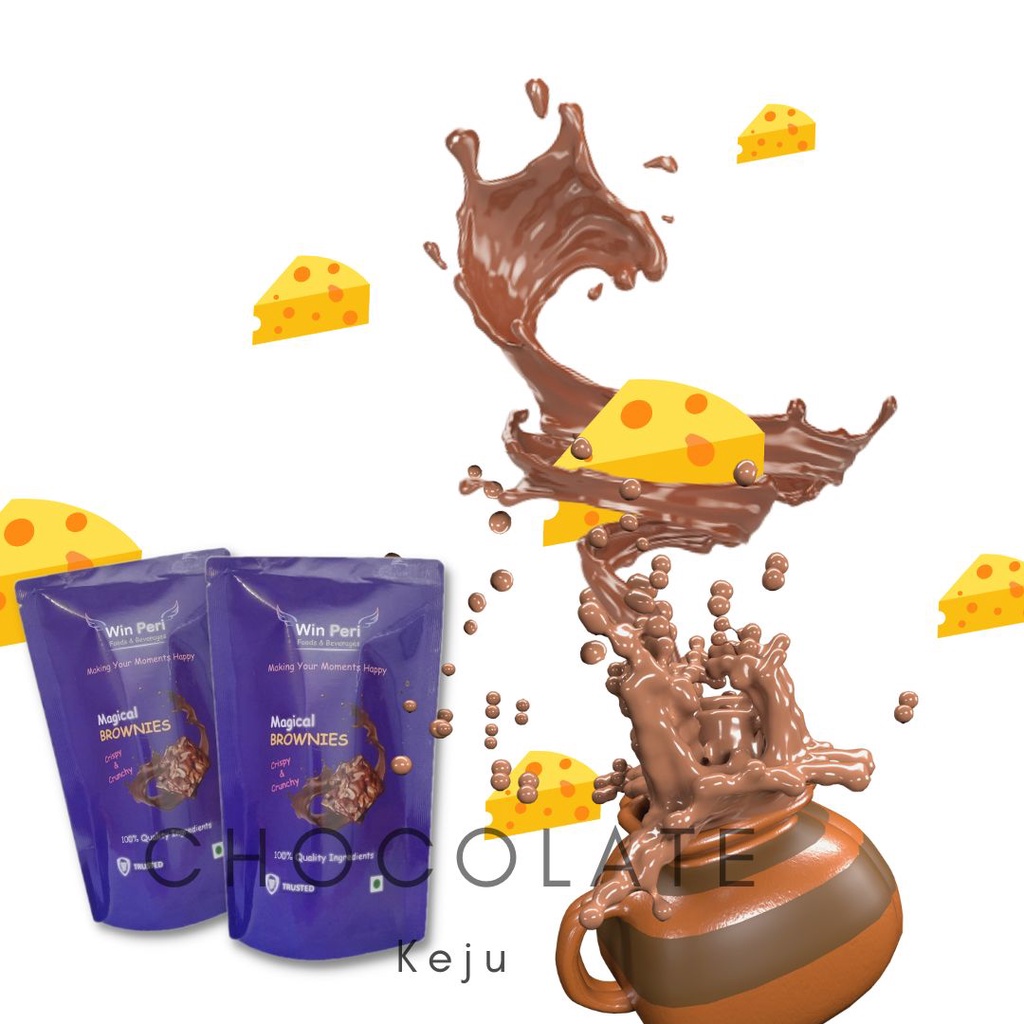 

WinPeri Brownies / Bronie Kering / Kripik Bronis / Brownies Crispy / Bronis Rasa coklat Keju 30 grm