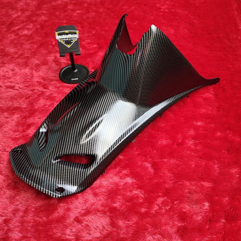 COVER TANK TUTUP MESIN MIO SPORTY SMILE KARBU LAMA OLD FULL CARBON