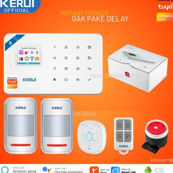 Jual Kerui W Wireless Gsm Wifi Alarm Rumah Pir Dan Bell Tuya Smart