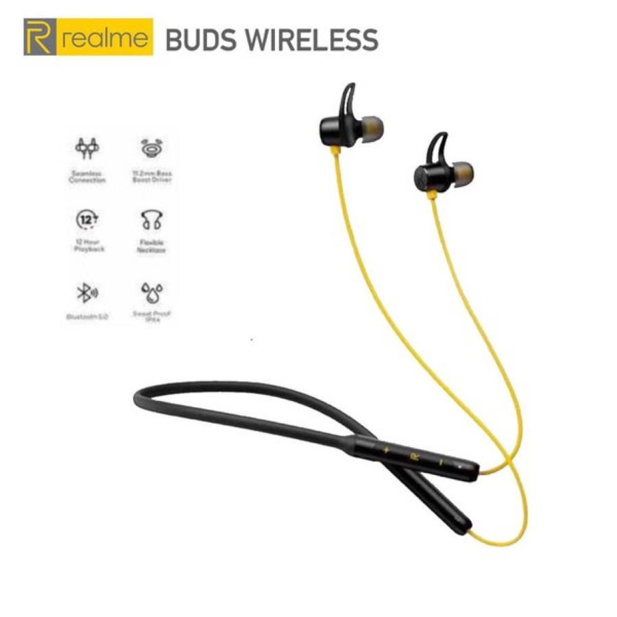 Headset Realme Bluetooth R-500 Handsfree Wireless Sport Earphone R500