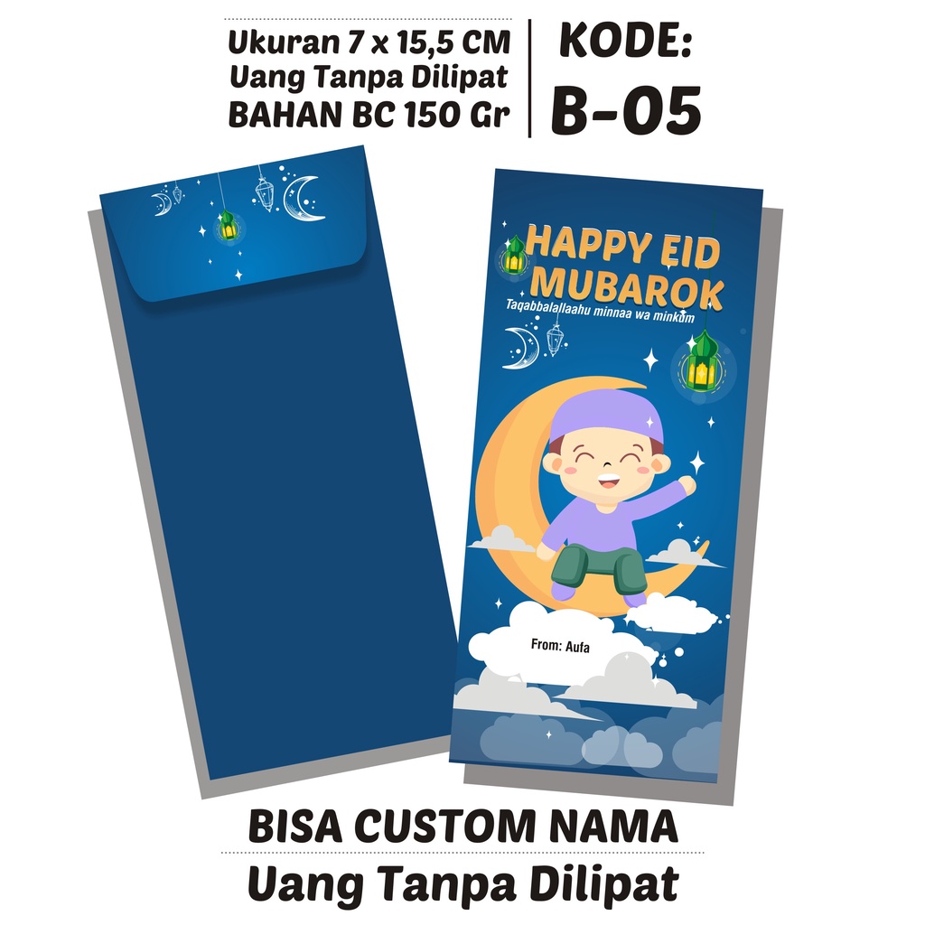 

AMPLOP LEBARAN PREMIUM CUSTOM NAMA BAHAN TEBAL ECERAN