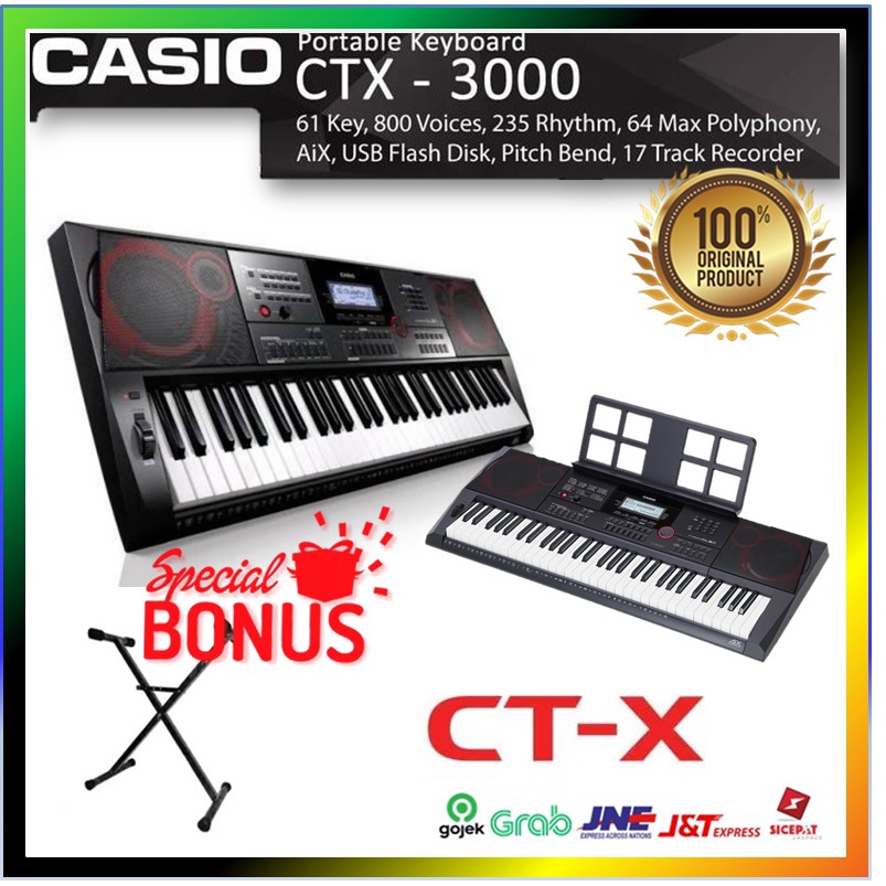 Keyboard/Piano Casio CTX3000 / CTX 3000 Original Free bonus stand