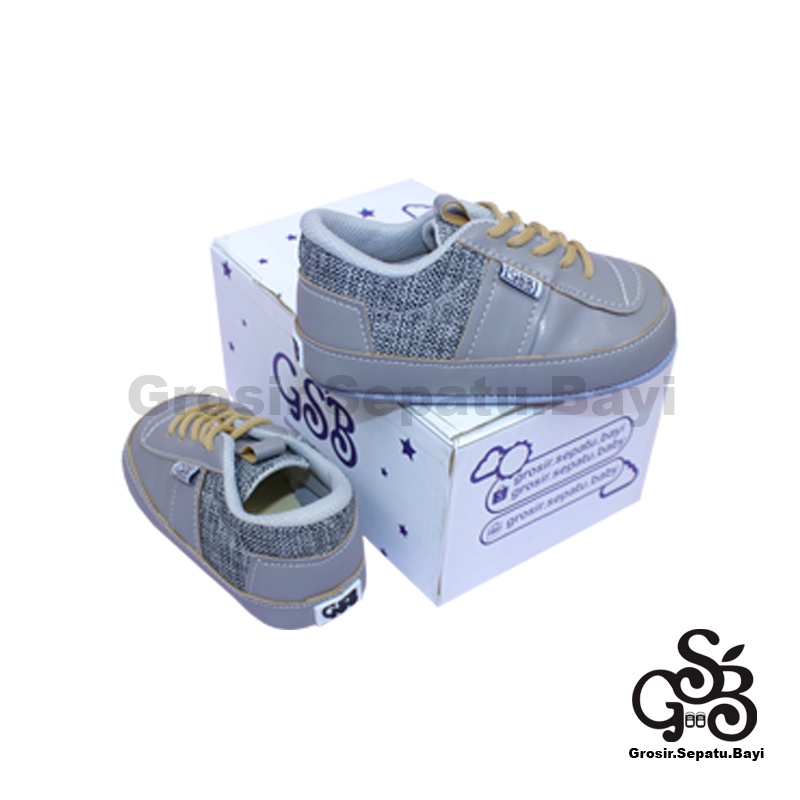 Sepatu Bayi - Baby Shoes - Prewalker  | 2-12 bulan | casual KIMMY ABU polos ringan &amp; fleksibel