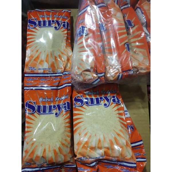 

Bubuk Kedelai Ketan Manis Cap Surya kemasan 100gr
