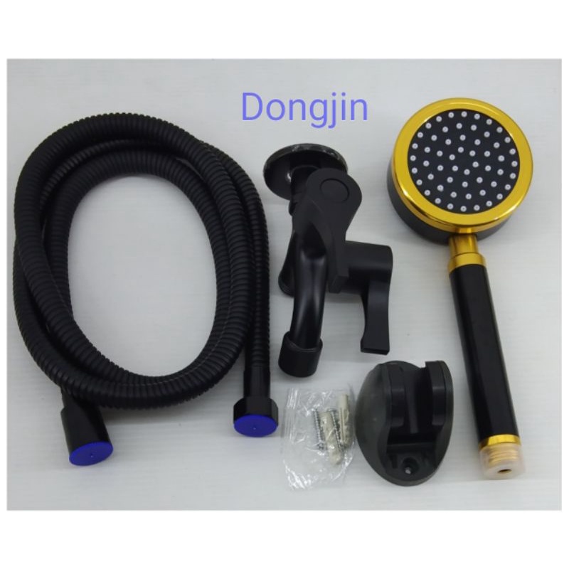 Paket Komplit Hand Shower Set hitam /Paket Shower Mandi