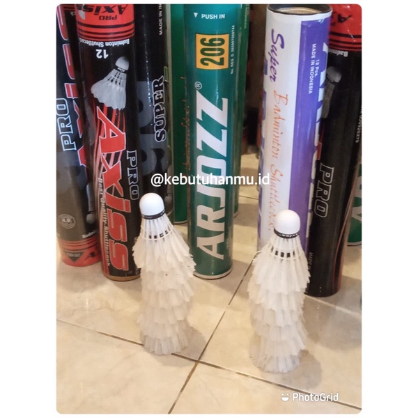 ARJOZZ SHUTTLECOCK BADMINTON BEKAS KONDISI BAGUS COCK KOK BULU TANGKIS (1 SLOP)