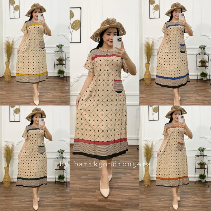 Daster wanita terbaru 2022 viral kekinian home dress motiv unik model baru bumil