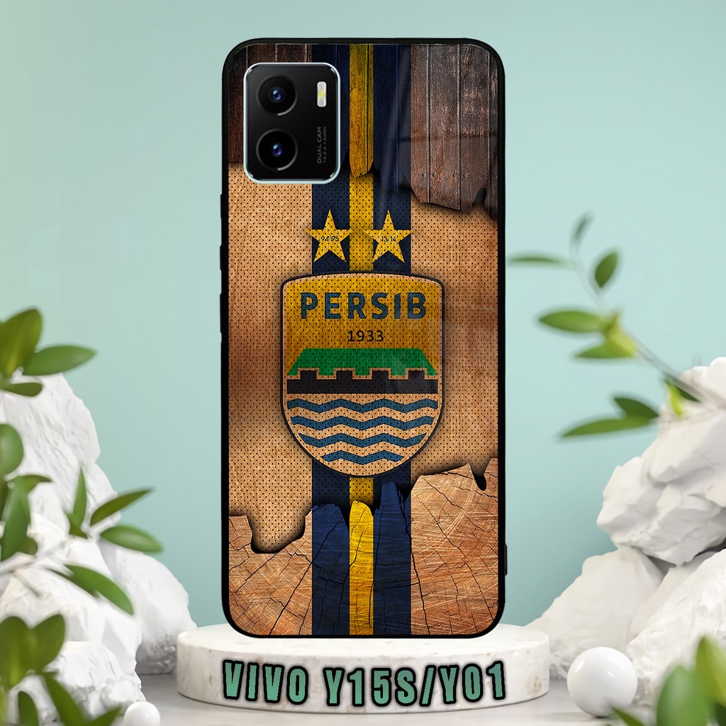 (SV56) Case Kilau Vivo Y15S/Y01 | Y15S | Y01 | Casing Hp Vivo | Pelindung Smartphone | Motif Persib