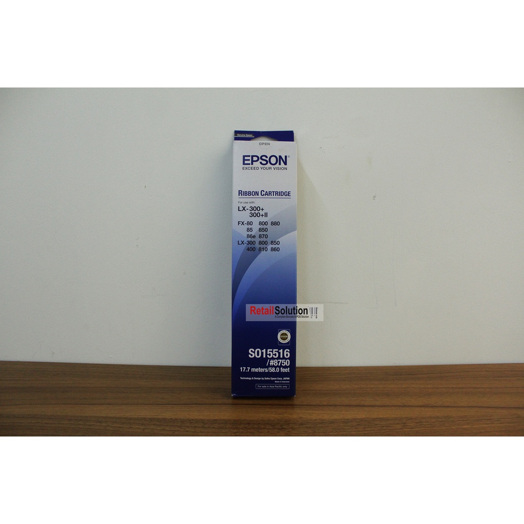 Ribbon Pita Cartridge EPSON LX-300 S015516 #8750 Original