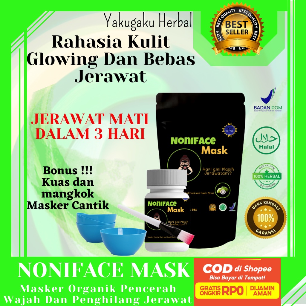 Jual Noniface mask Masker wajah jerawat colagen pemutih penghilang