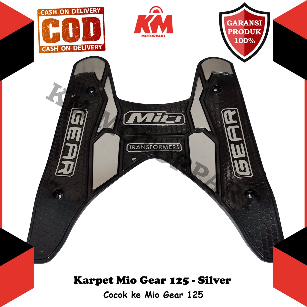 Karpet Mio Gear 125 Keset Pijakan Kaki Yamaha Mio Gear Bordes Bahan Karet Variasi