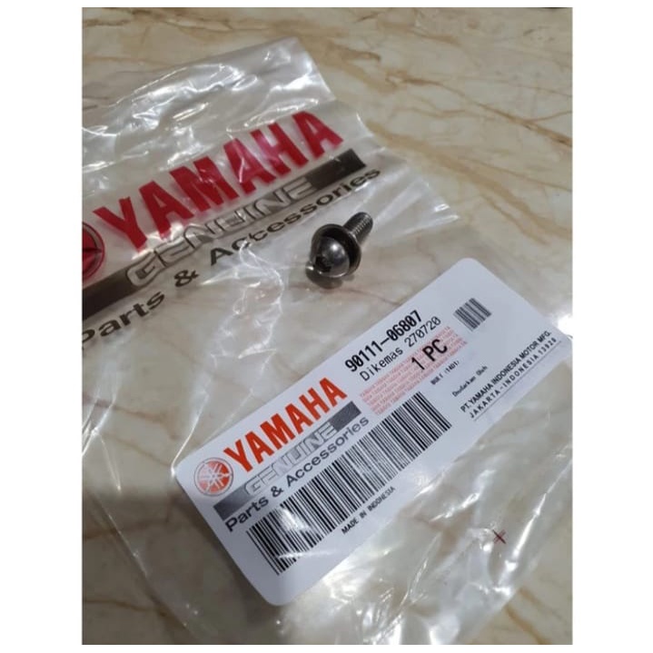 BAUT COVER TUTUP KNALPOT XMAX ASLI ORI YAMAHA 90111 06807