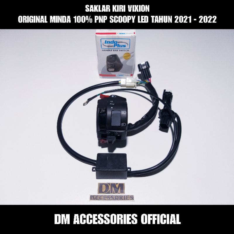 SAKLAR VIXION ORIGINAL MINDA 100% PNP HONDA SCOOPY PRESTIGE LED TAHUN 2021 - 2022