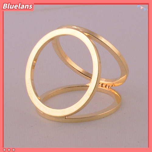 Bluelans Hot Fashion Gold Plated Three Ring Silk Scarf Buckle Clip Brooch Pin Gift