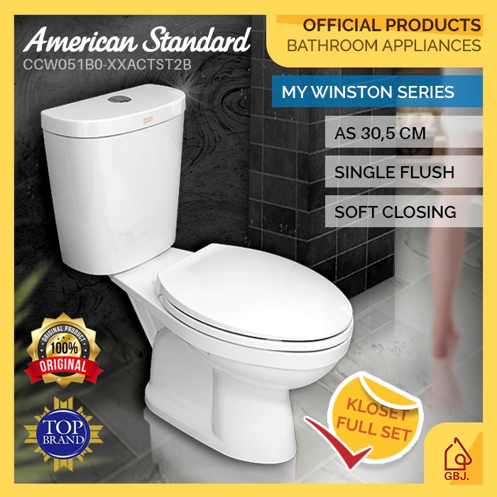 Jual Kloset Duduk Single Flush American Standard My Winston Ccst