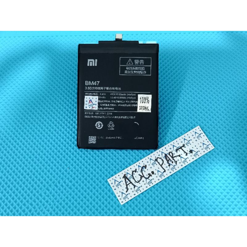 BATERAI REDMI 3/REDMI 4X (BM47) ORI