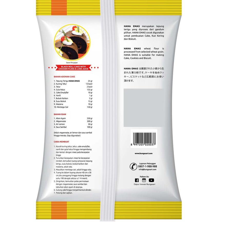 

Belanja kuat--Bungasari Hana Emas Tepung Terigu Premium Cake dan Cookies 1 KG