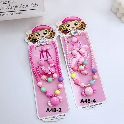 SET KALUNG GELANG CINCIN ANAK MUTIARA KARAKTER ANAK LUCU SKU A48