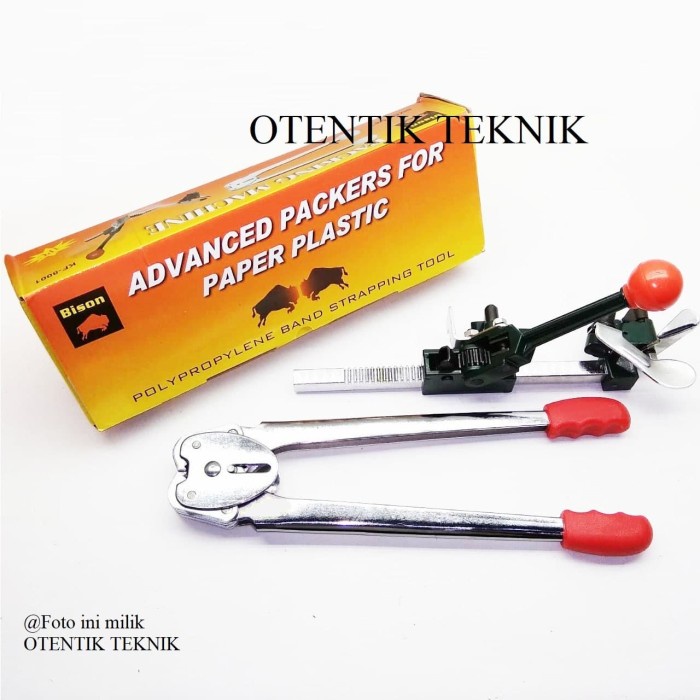 BISON ALAT PACKING DUS 15MM - MESIN KLEM KARDUS 5/8" - STRAPING BAND