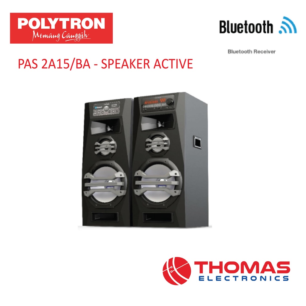 SPEAKER ACTIVE POLYTRON PAS2A15BA PAS 2A15 SPEAKER AKTIF Garansi Resmi