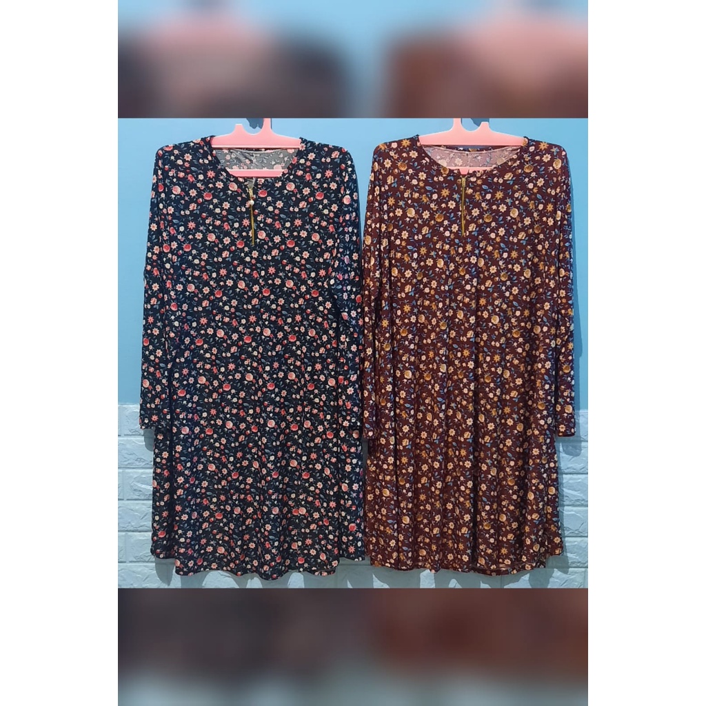 Tunik Melati Jersey KoreaSUPER JUMBO LD 120-160 PB 105