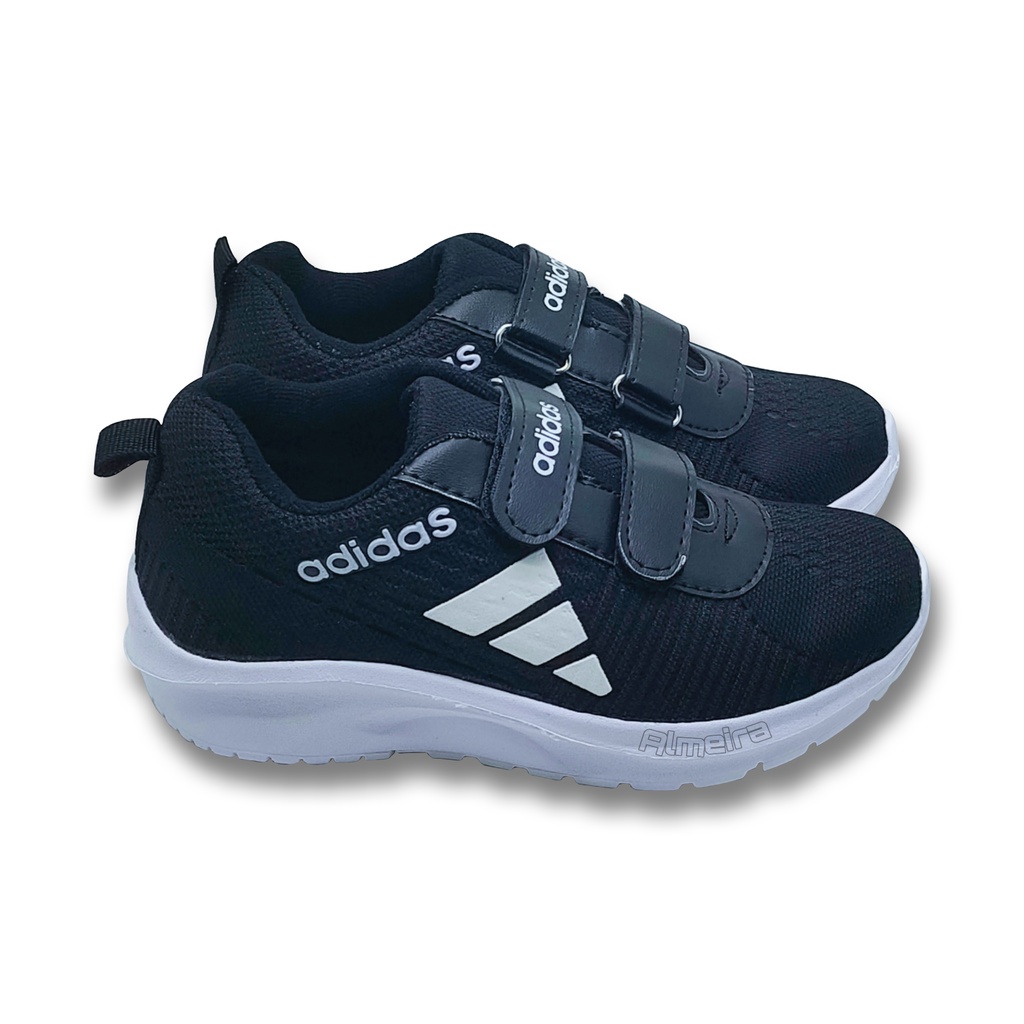 Sepatu Anak Perempuan Best Seller Sneakers Sekolah TK SD Full Hitam