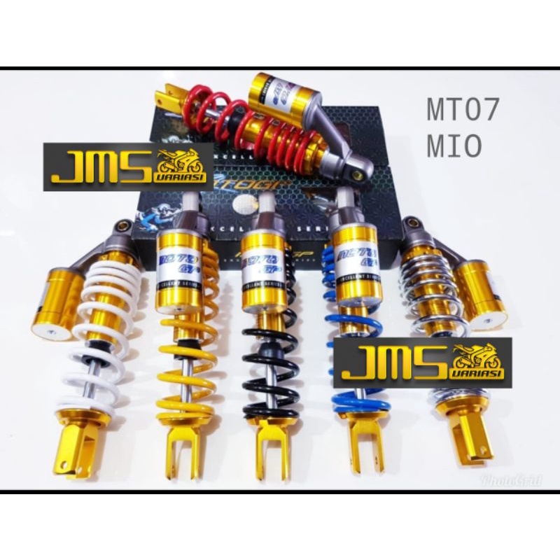 shock tabung atas moto gp 07 ukuran 310/330 mm mio mioj soul gt115/125 vario125/150 beat fi lexi freego scoopy genio xeon xride mio m3