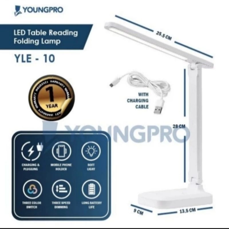 LAMPU LED MEJA charger / LAMPU BELAJAR USB