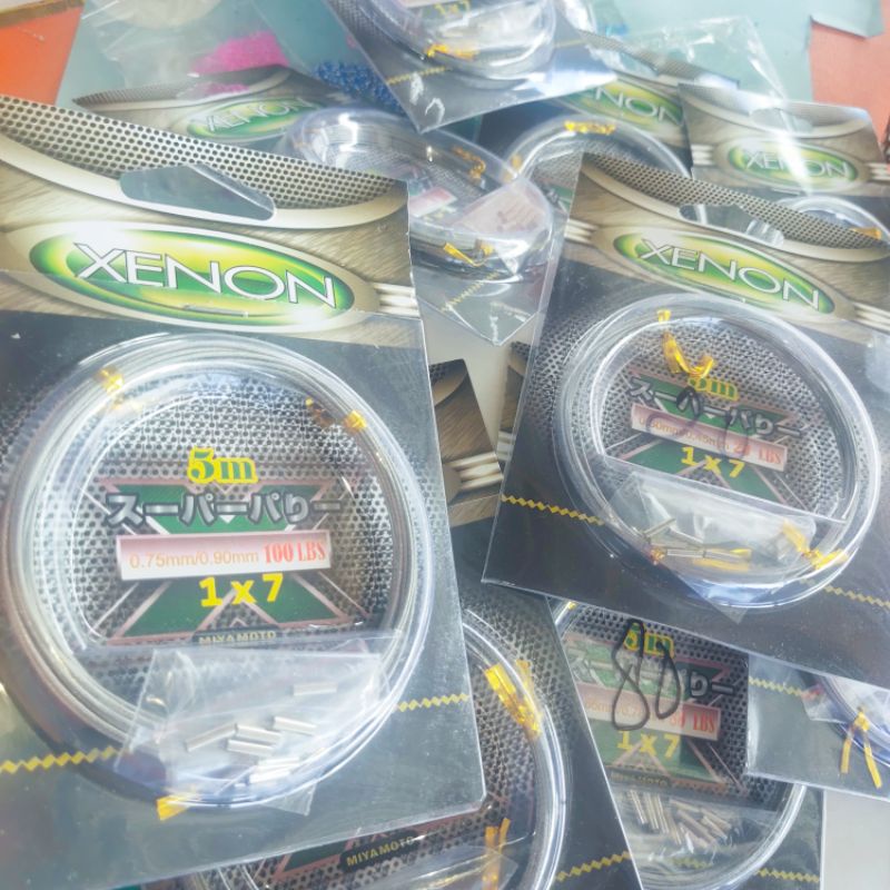 Dawai Pancing Bahan Baja Dengan Cover/Balut Plastik Anti Karat 10/5 Meter Dawai Pancing  | Dawe | Da