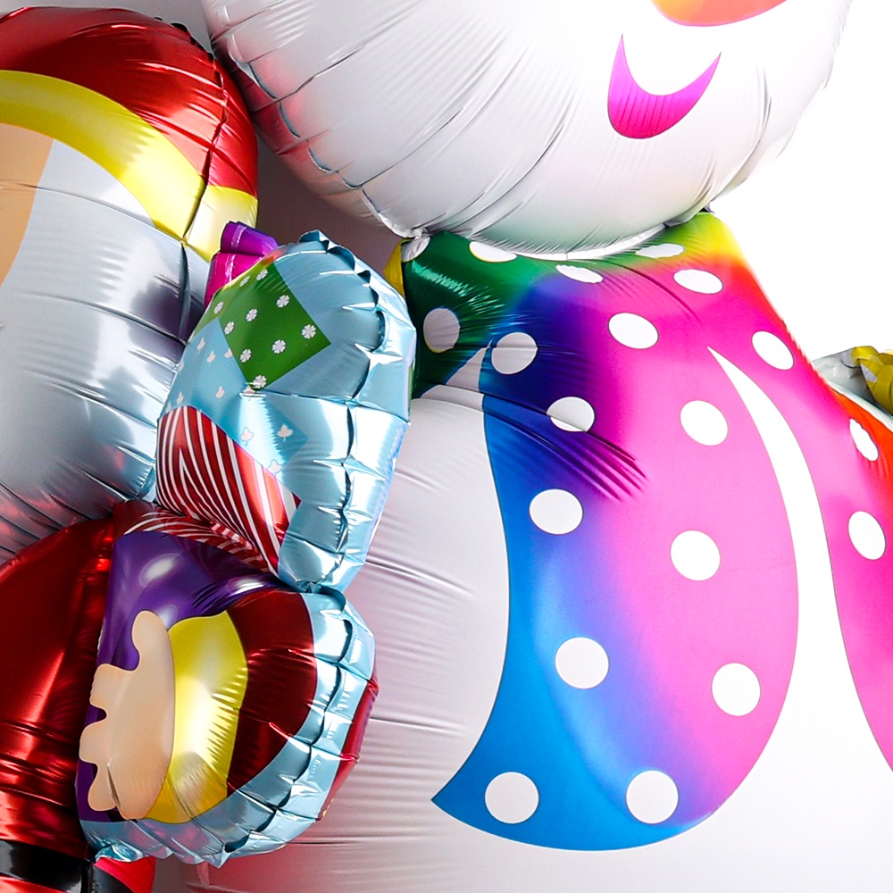 Balon Aluminum Desain Santa Claus Elk Snowman Untuk Dekorasi Pesta Natal