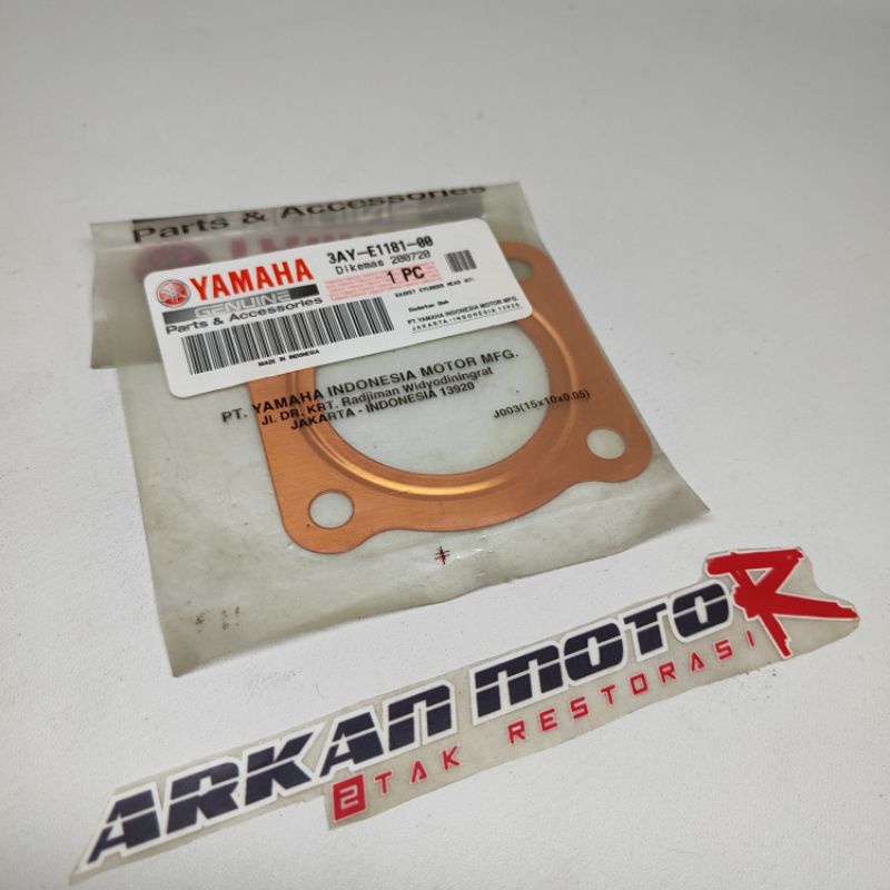 GASKET PAKING BLOK HEAD TENGAH 3AY ALFA ALPHA CAMP SIGMA ORIGINAL YAMAHA