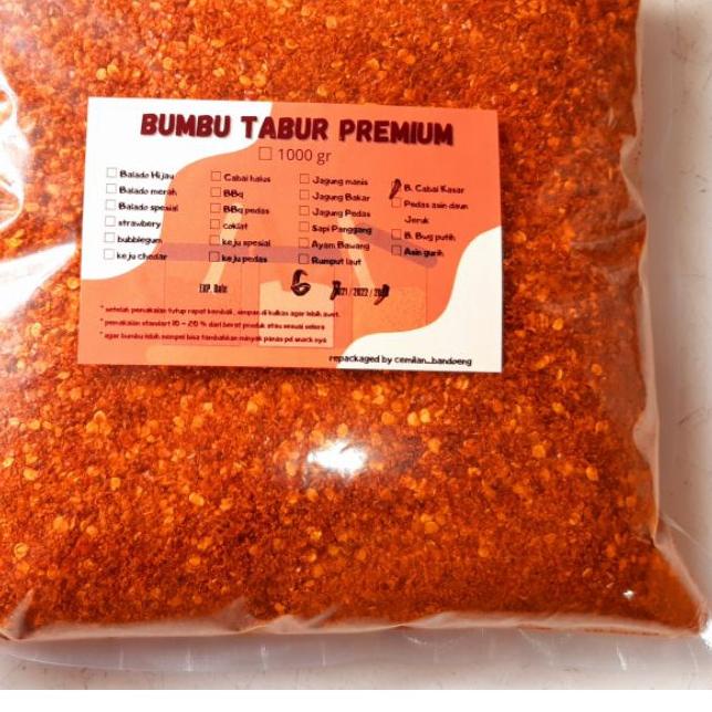

SALE!!Bubuk Cabai Kasar hot jeletot Original dan aroma daun jeruk 1 kg|KD2