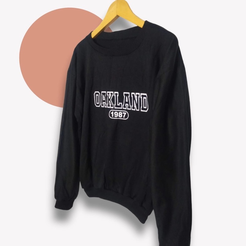 Sweater Crewneck SWeatshirt Oakland Cowok Cewek - OOTD