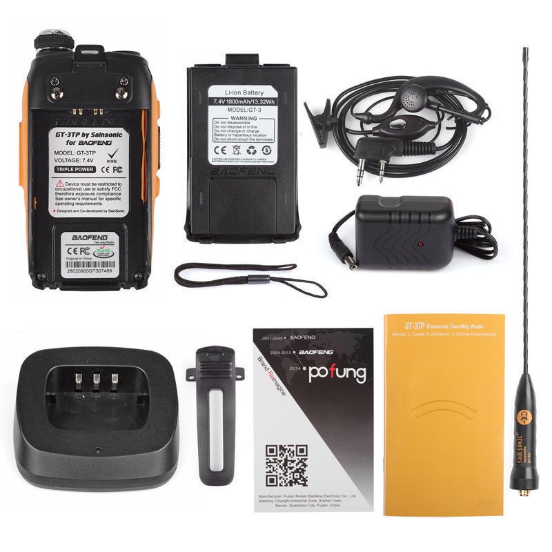 171 Walkie Talkie GT-3TP Mark III With 3 Power Dual Band Two Way