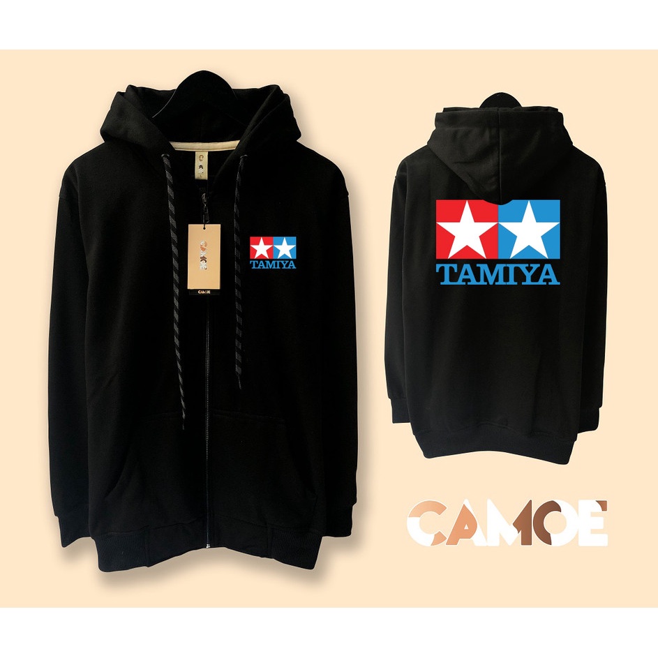 Jaket Hoodie Zipper Tamiya Logo