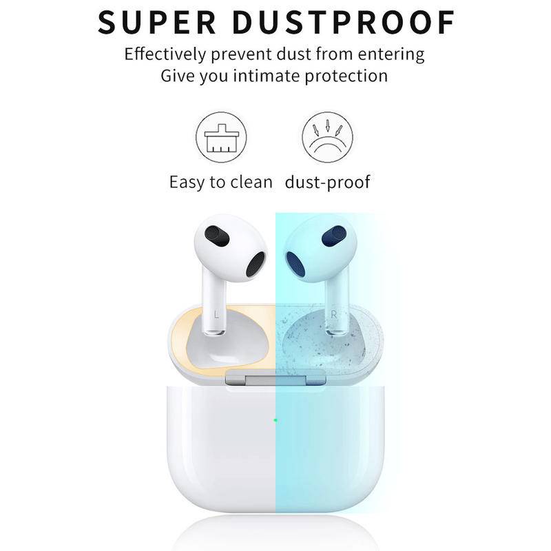 Stiker Cover Pelindung Anti Debu / Gores Untuk AirPods Pro 2 2022 / 3pro / 2 / 1