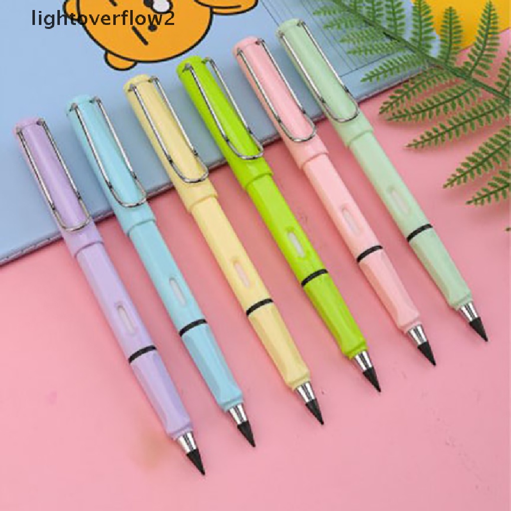 (lightoverflow2) Pensil Teknologi Infinite Tanpa Tinta Bahan Metal