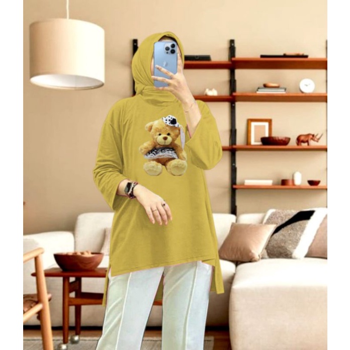 TUNIK FASHION HIJAB TEDDY BEAR M L XL XXL