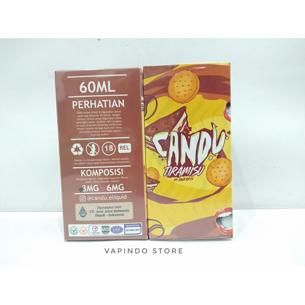 CANDU V3 TIRAMISU CRACKERS 60ML 3MG BY AWKARIN X JAVA JUICE