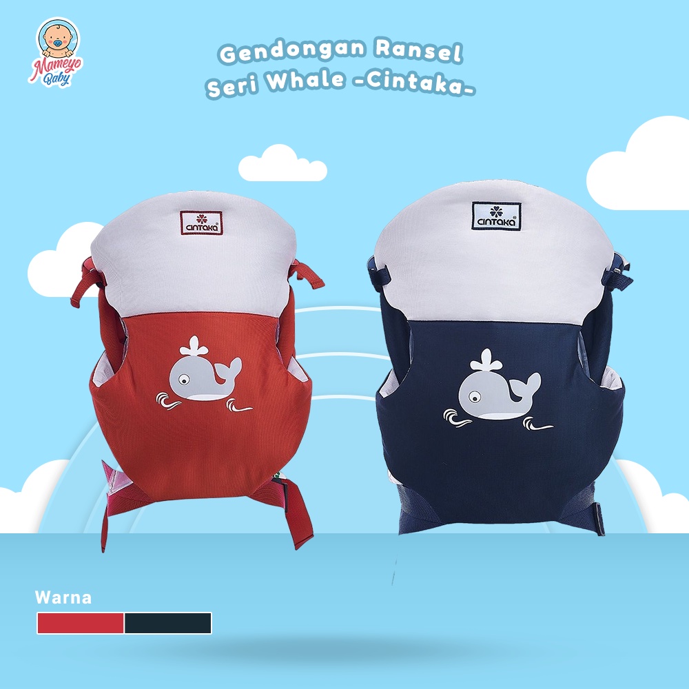 Gendongan Ransel Seri Whale -Cintaka- TCG2532