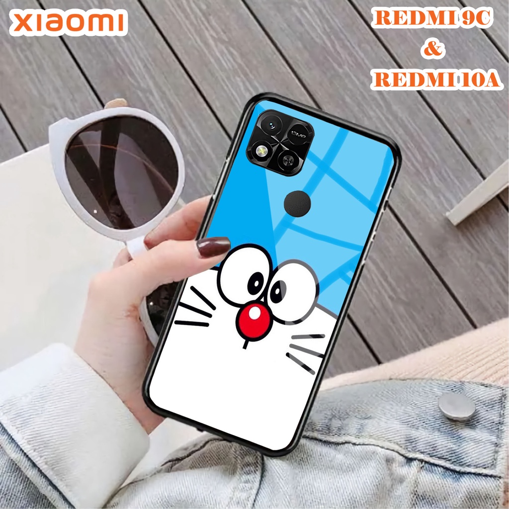 Softcase Glass Kaca REDMI 10A & REDMI 9C - Case Handphone REDMI 10A  REDMI 9C [T39].