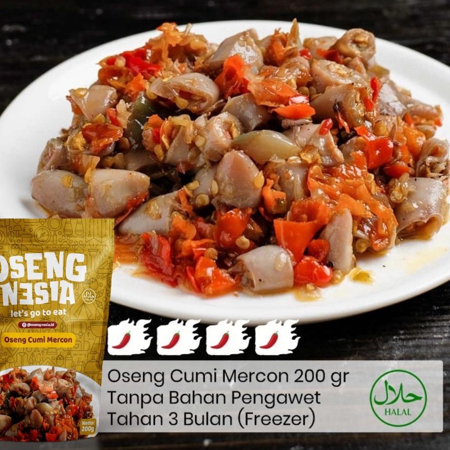 

Get It Now--Lauk Siap Makan - Oseng Cumi Mercon 200gr