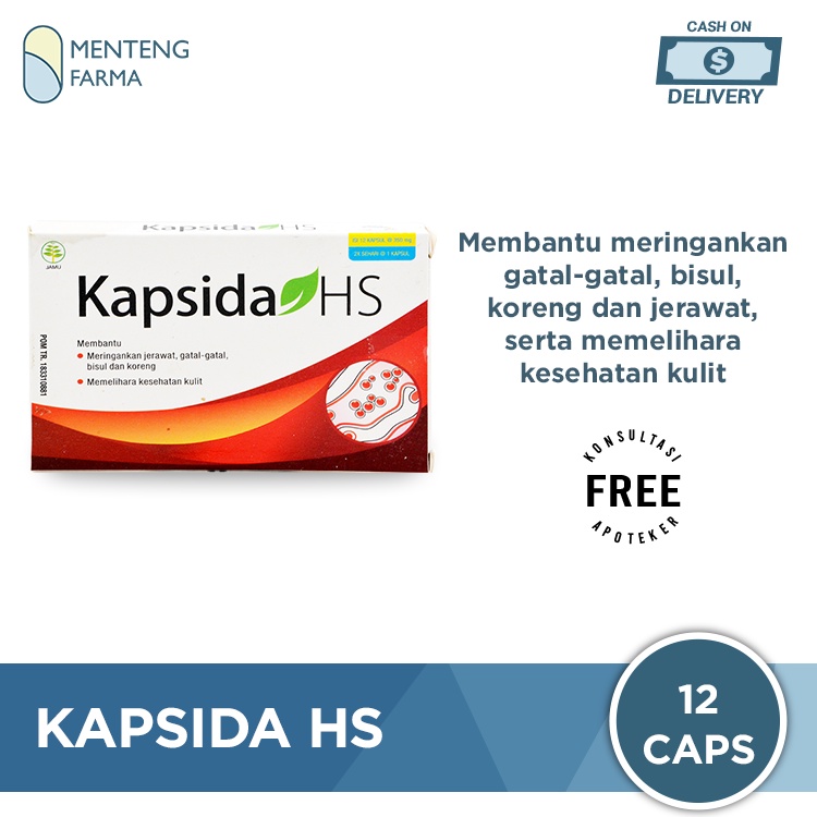 Kapsida HS 12 Kapsul - Obat Gatal dan Jerawat dengan Ekstrak Jintan Hitam